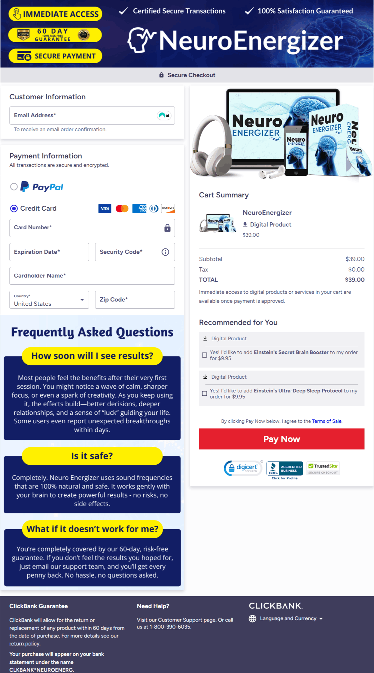 neuro-energizer-checkout-page